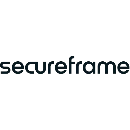 The Secureframe logo displays the brand name in lowercase black letters on a transparent background, maintaining a clean and modern look. Focus keyphrase not set.