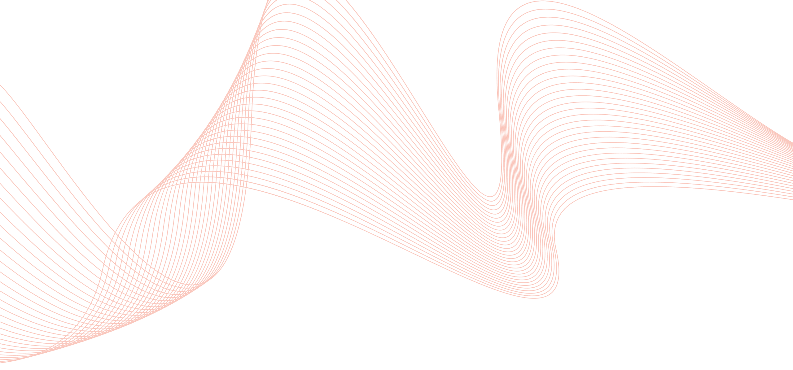 Orange wavy lines form an abstract, flowing pattern on a dark black background, creating a striking visual effect.