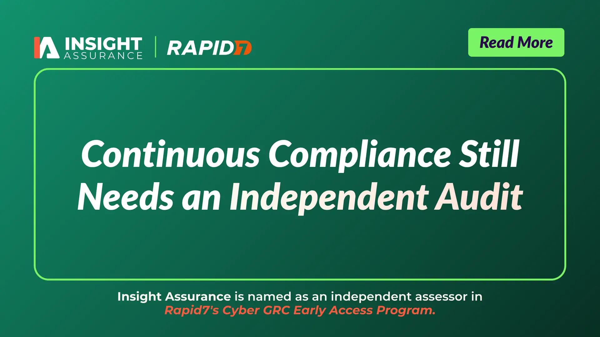 continuous compliance audit readiness