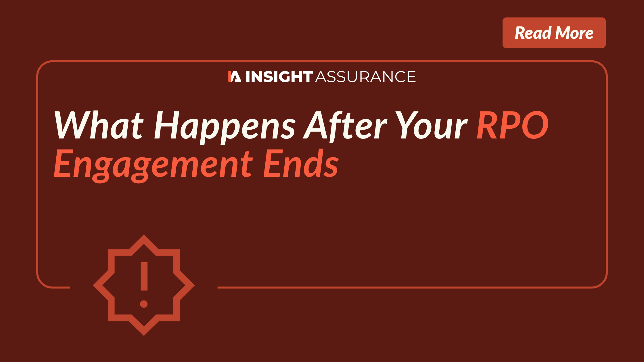 What Happens After Your RPO Engagement Ends